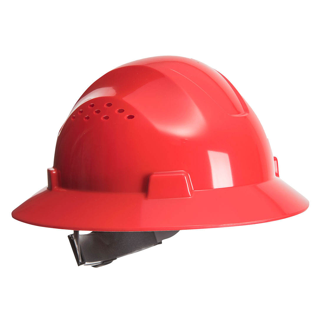 PW52 Portwest® Full Brim Premier Vented Hard Hat - Red